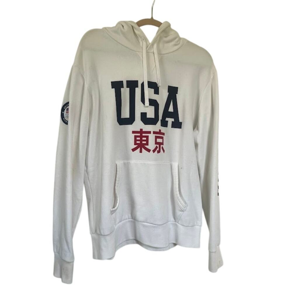 Polo Ralph Lauren Tokyo 2020 Olympics Team USA White Hoodie Men’s M